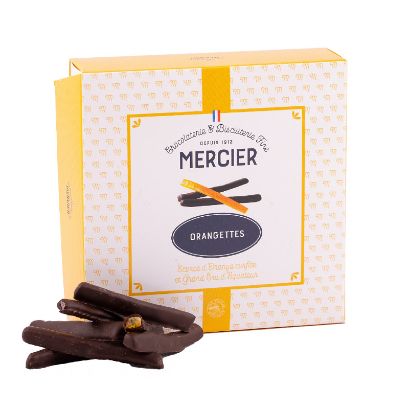Orangettes enrobées de chocolat noir - Maison Mercier