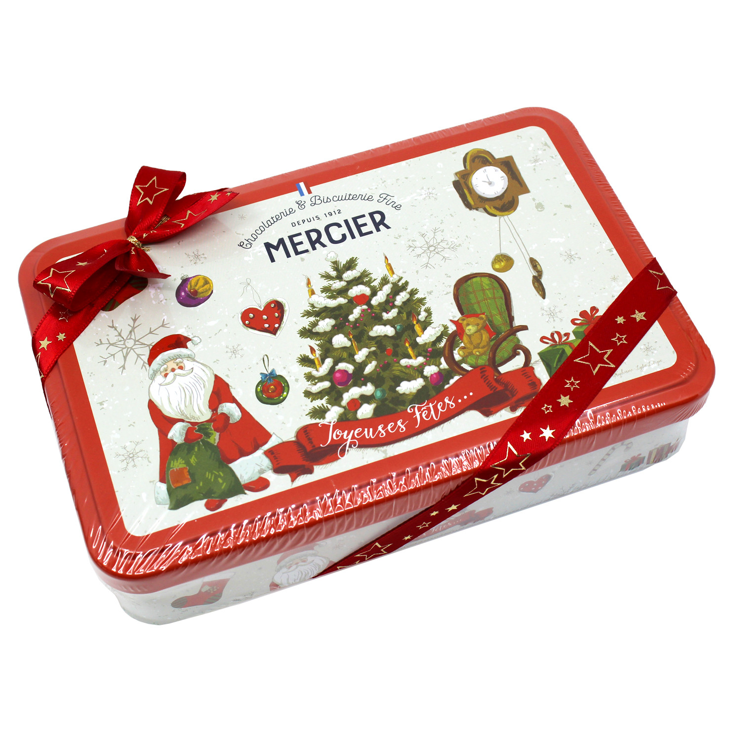 Coffret chocolat de Noël - Langues de chat et bouchées gourmandes